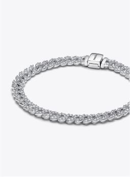Pavé Cuban Chain Bracelet