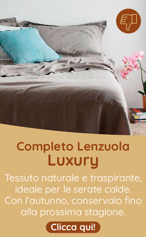 Completo Lenzuola in Puro Lino StoneWashed No Stiro - Luxury