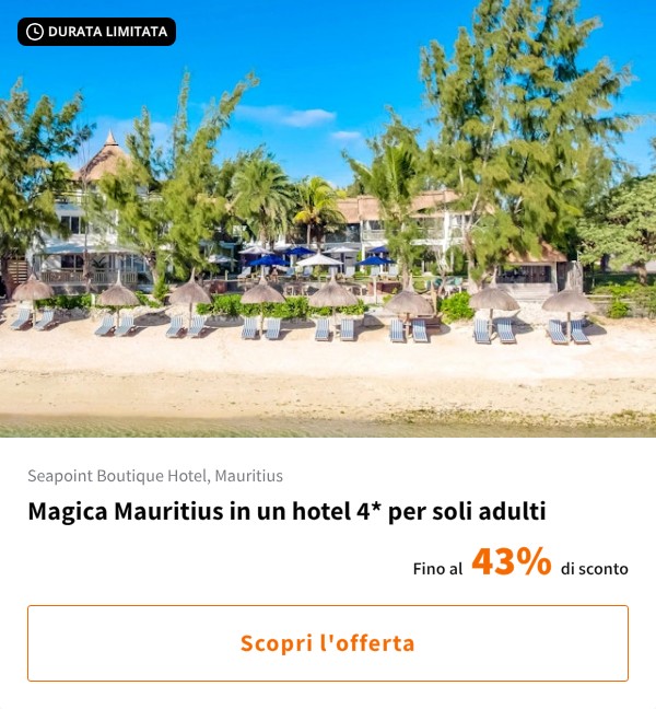 Magica Mauritius in un hotel 4* per soli adulti