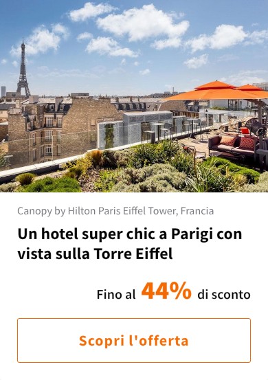 Un hotel super chic a Parigi con vista sulla Torre Eiffel