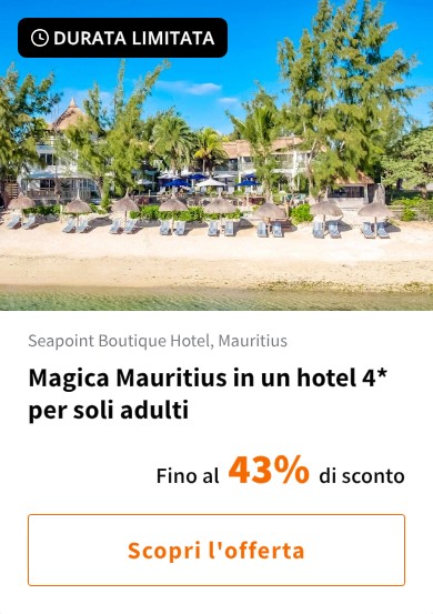 Magica Mauritius in un hotel 4* per soli adulti