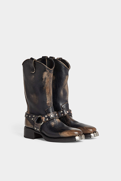 Harley Distressed Biker Boots