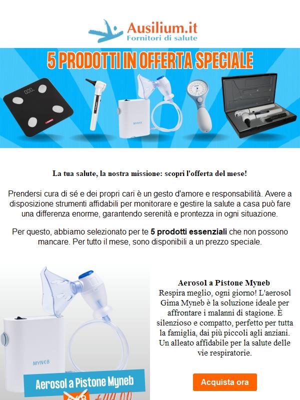 Il tuo benessere è la nostra priorità: 5 prodotti per la salute a un prezzo speciale per un mese