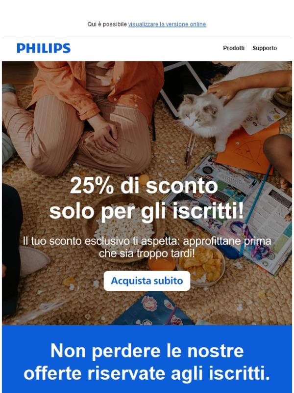 Sconto del 25% riservato agli iscritti!