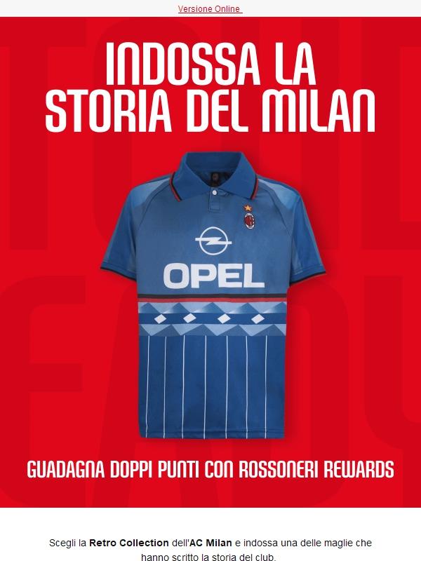 AC Milan Retro Collection – Indossa la storia rossonera!