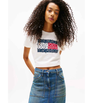 t-shirt-con-logo-floreale-bianco
