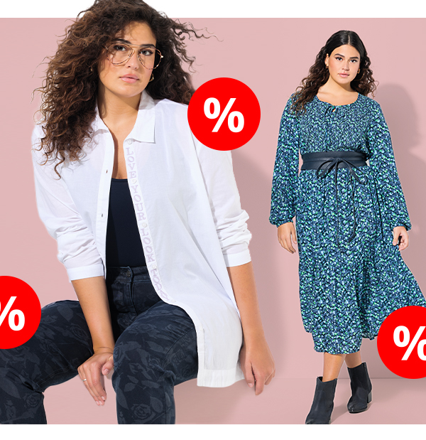 Blusa dal taglio svasato con spacchetti, collo da camicia e maniche lunghe