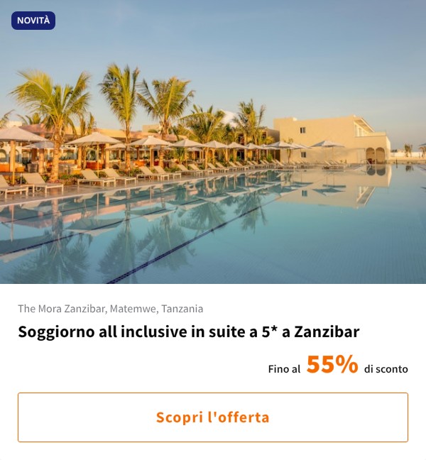Soggiorno all inclusive in suite a 5* a Zanzibar