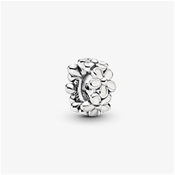 White Daisy Flower Spacer Charm