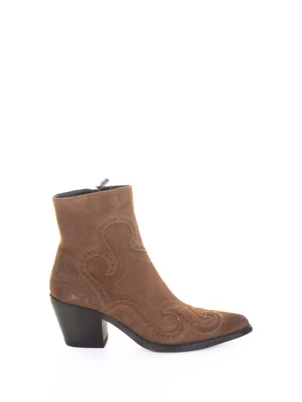Stivaletto Texano Nero in Pelle