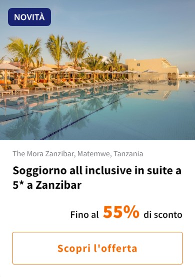 Soggiorno all inclusive in suite a 5* a Zanzibar