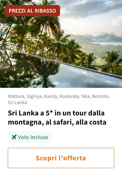 Sri Lanka a 5* in un tour dalla montagna, al safari, alla costa