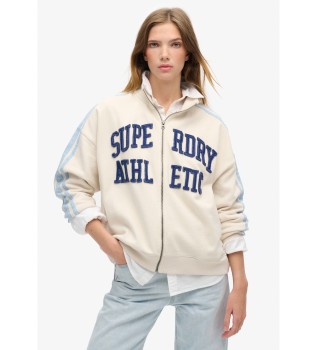 felpa-con-zip-larga-athletic-applq-beige