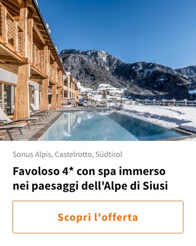 Favoloso 4* con spa immerso nei paesaggi dell&#x27;Alpe di Siusi