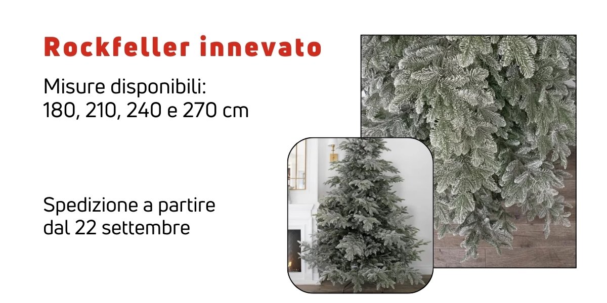 Albero di Natale innevato Rockefeller | Perrone Shop 