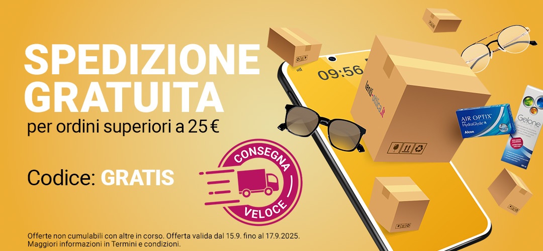 Spedizione gratuita per ordini superiori a 25€. Codice: GRATIS