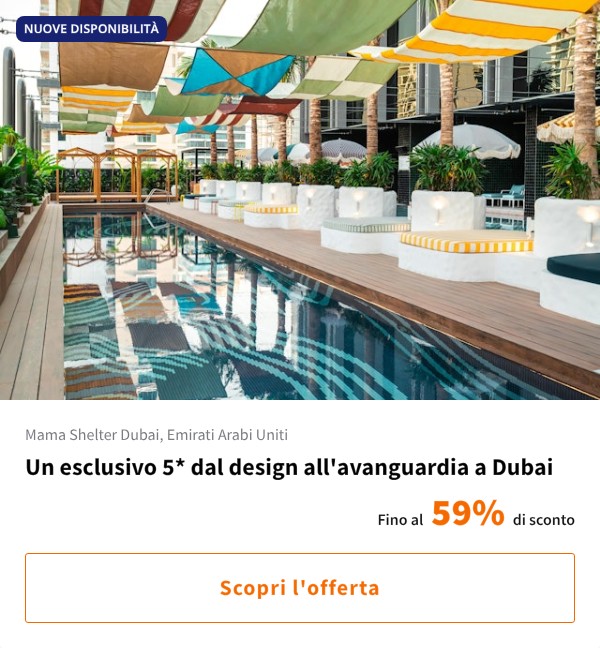 Un esclusivo 5* dal design all'avanguardia a Dubai