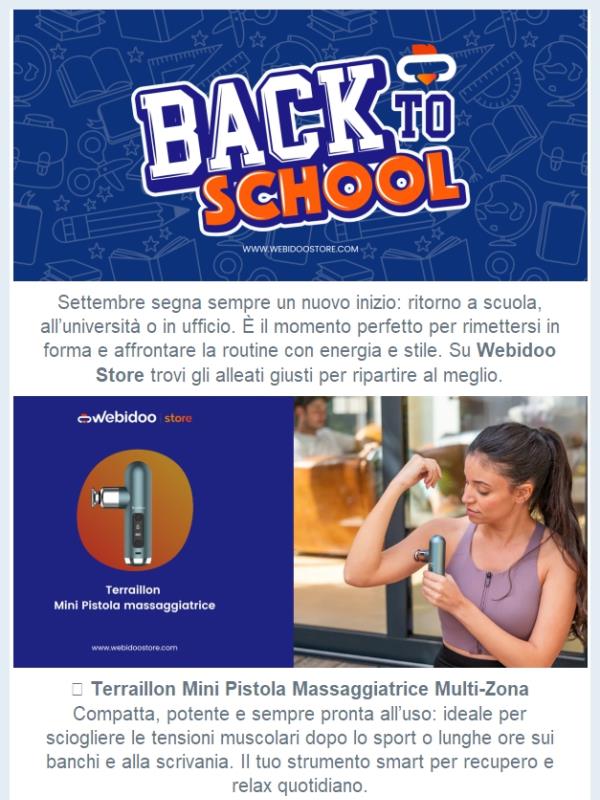 🍂 Settembre: torna in forma con le offerte Back to School di Webidoo Store