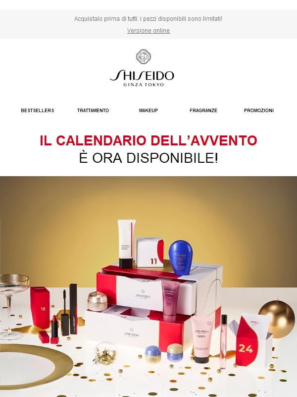 Il Calendario dell'Avvento Shiseido: in anteprima solo per te!