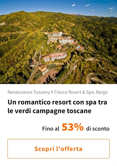 Un romantico resort con spa tra le verdi campagne toscane