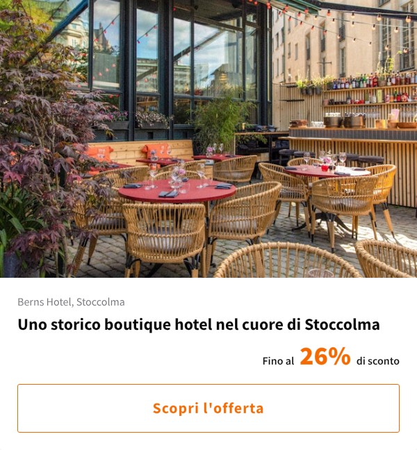 Uno storico boutique hotel nel cuore di Stoccolma