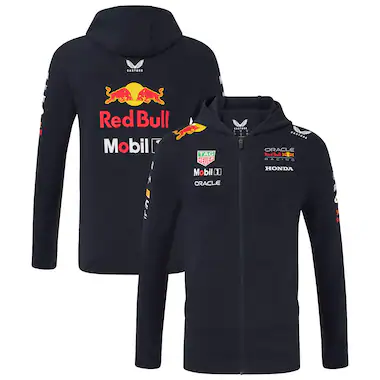 Felpa con cappuccio e zip intera Red Bull ...