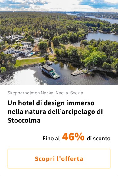 Un hotel di design immerso nella natura dell’arcipelago di Stoccolma