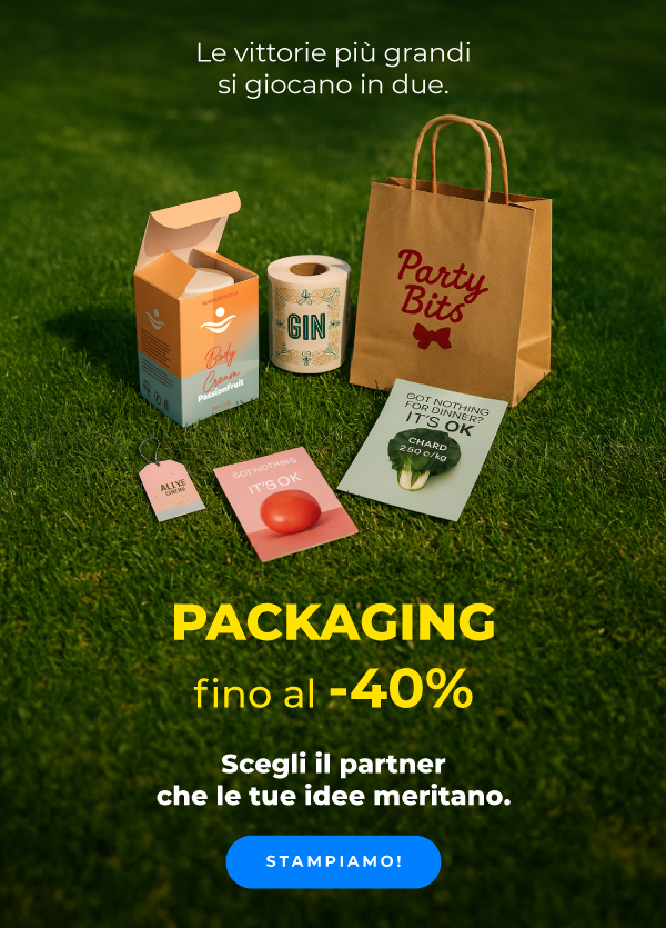 Fino al -40% sul packaging