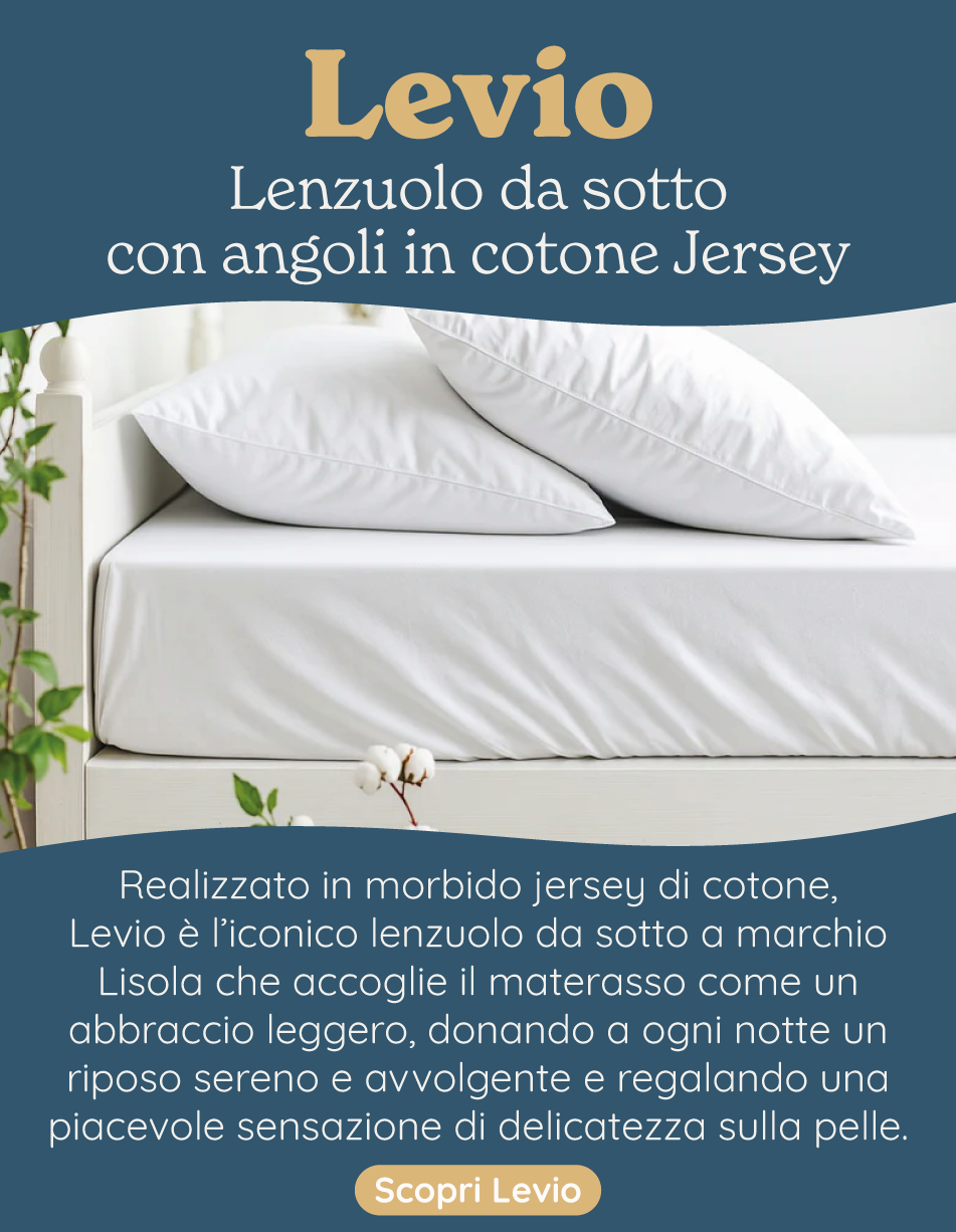 Lenzuolo da Sotto con angoli in Cotone Jersey - Levio
