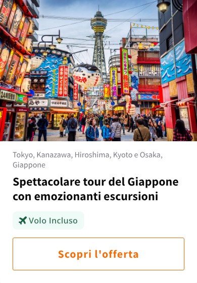 Spettacolare tour del Giappone con emozionanti escursioni
