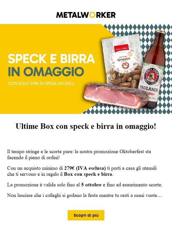 Ancora pochi giorni per la Box Oktoberfest in omaggio🎁