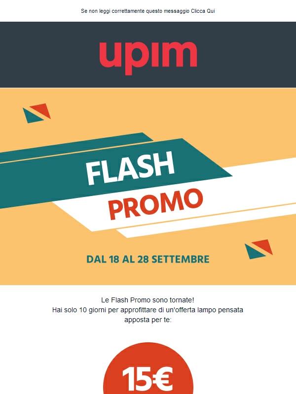 FLASH PROMO | -15€ sui tuoi acquisti