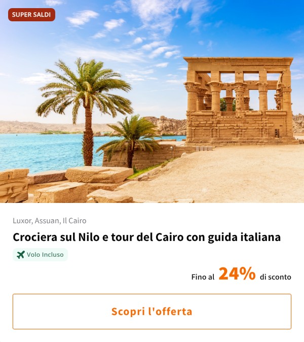 Crociera sul Nilo e tour del Cairo con guida italiana