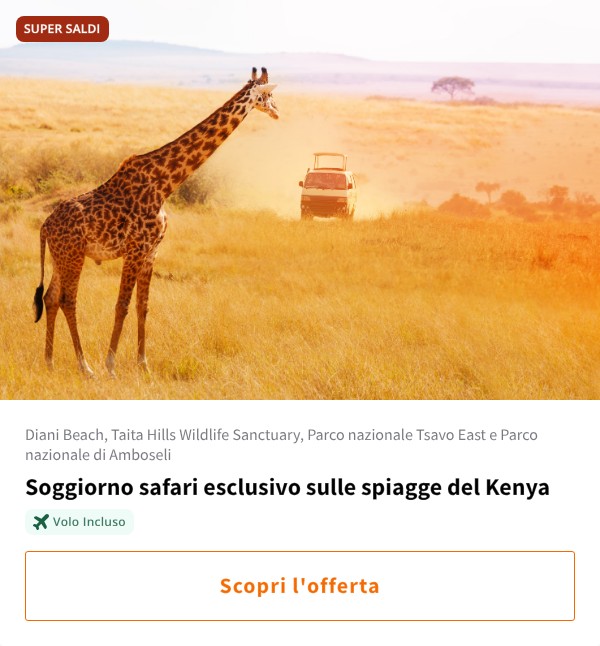 Soggiorno safari esclusivo sulle spiagge del Kenya