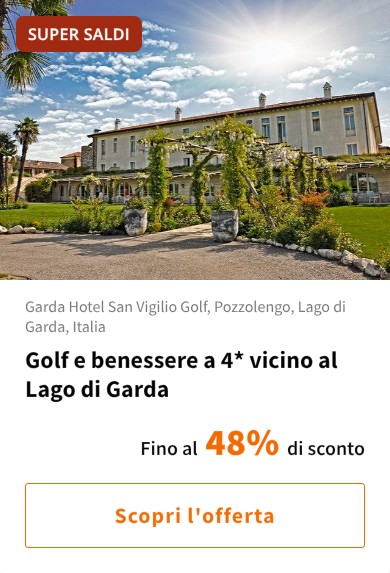 Golf e benessere a 4* vicino al Lago di Garda