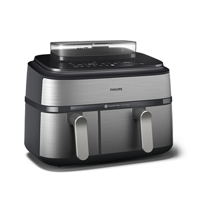 Airfryer Serie 5000 Friggitrice ad aria con doppio cestello 9.0L e cottura a vapore