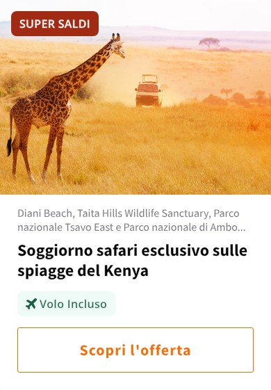Soggiorno safari esclusivo sulle spiagge del Kenya