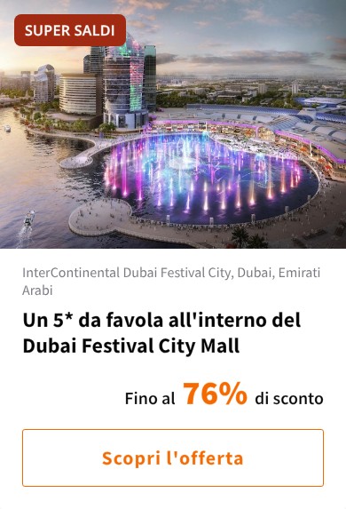 Un 5* da favola all'interno del Dubai Festival City Mall