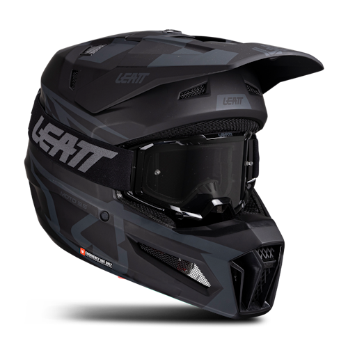 Kit Casco Cross Leatt Moto 3.5 V25 con Maschere Cross