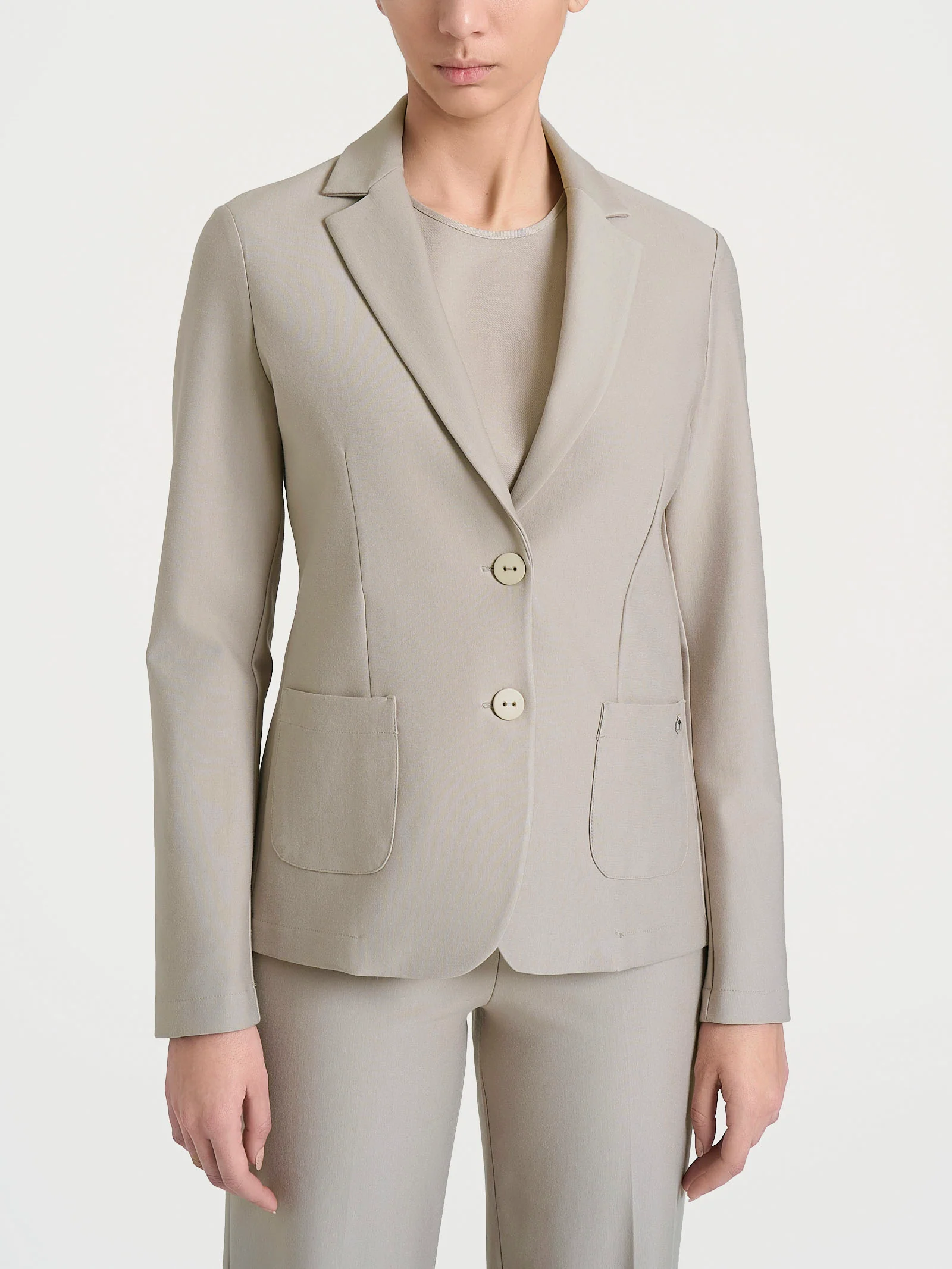 Image of Blazer con due bottoni in Compact - String