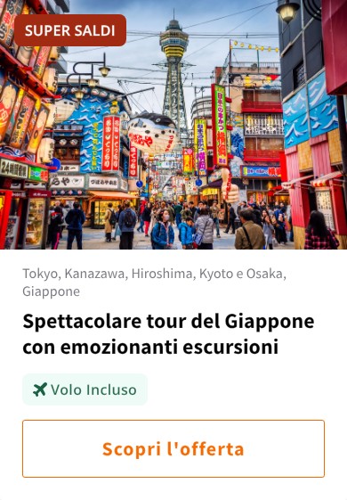 Spettacolare tour del Giappone con emozionanti escursioni