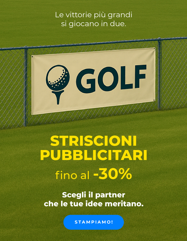 Fino al -30% sugli striscioni pubblicitari!