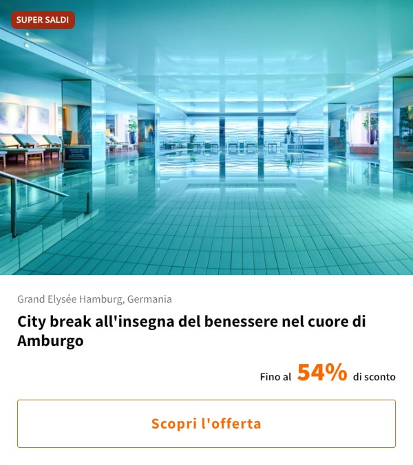 City break all'insegna del benessere nel cuore di Amburgo