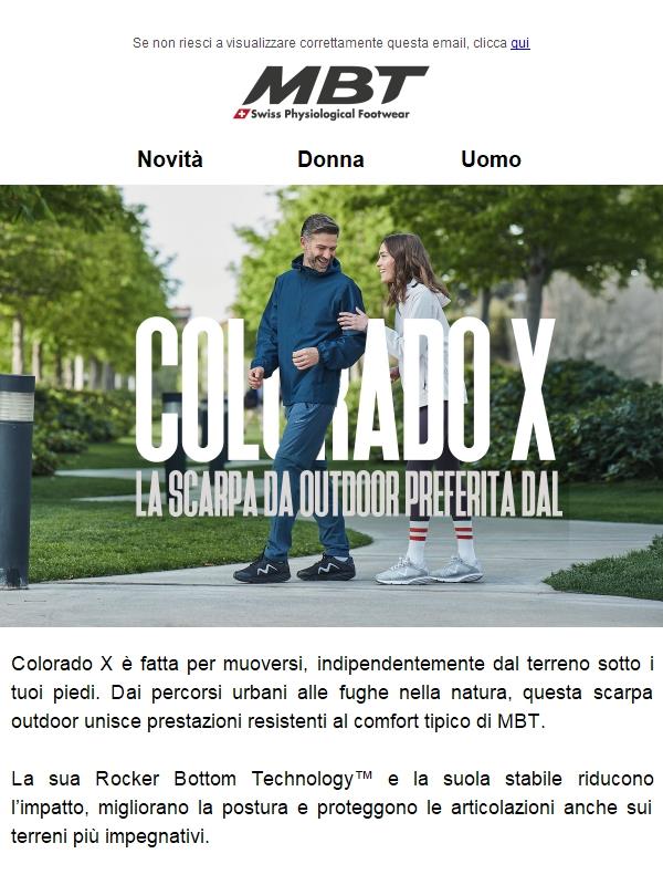 Colorado X: la scarpa da outdoor preferita dal tuo corpo