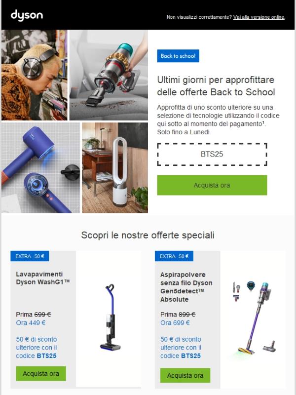 Ultimi giorni per approfittare delle offerte Back to School ✏️