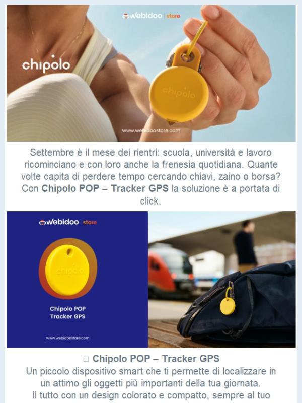 🔑 Back to School senza stress: non perdere più nulla con Chipolo POP