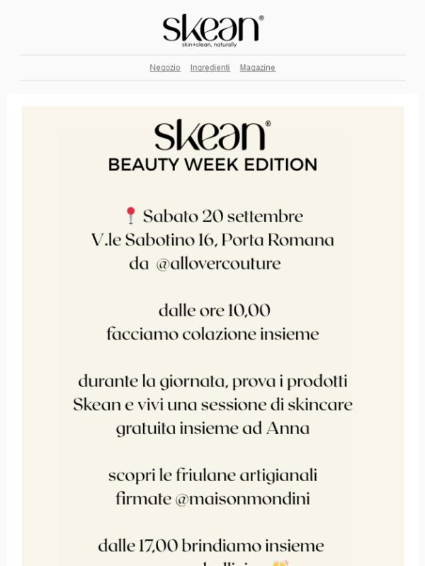 Skean alla Milano Beauty Week