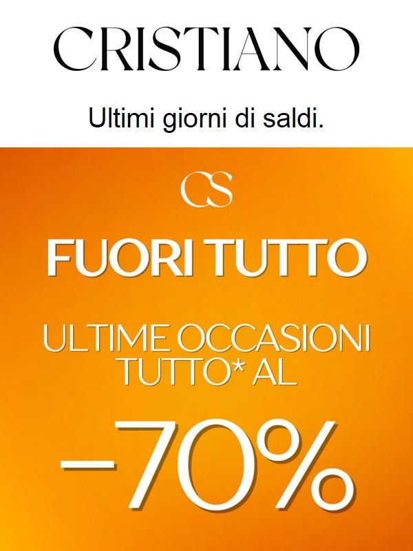 Saldi quasi terminati 🔥 Ultimi giorni per risparmiare