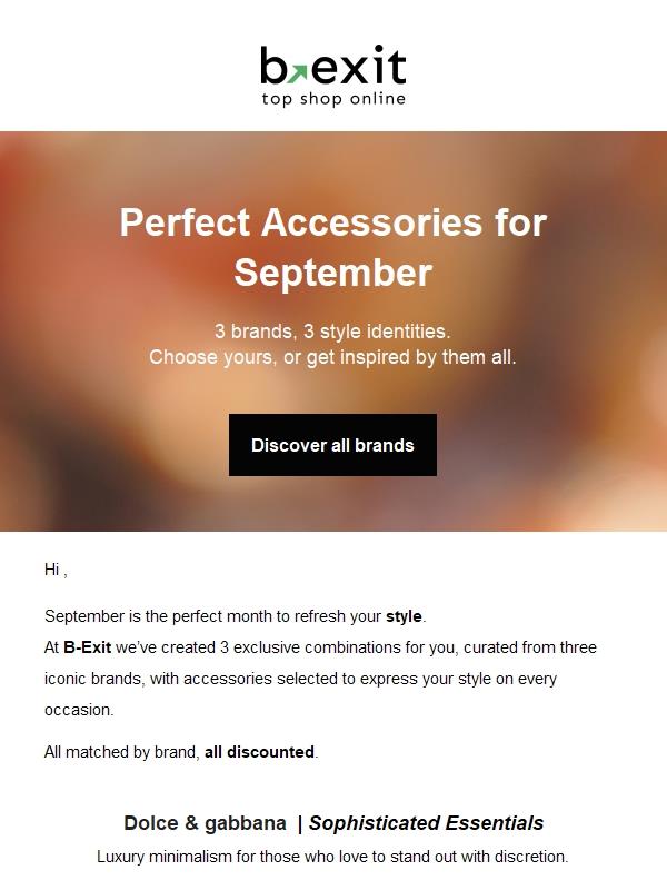 3 Brands, 3 Looks: Perfect Accessories for September