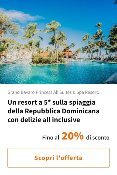 Un resort a 5* sulla spiaggia della Repubblica Dominicana con delizie all inclusive